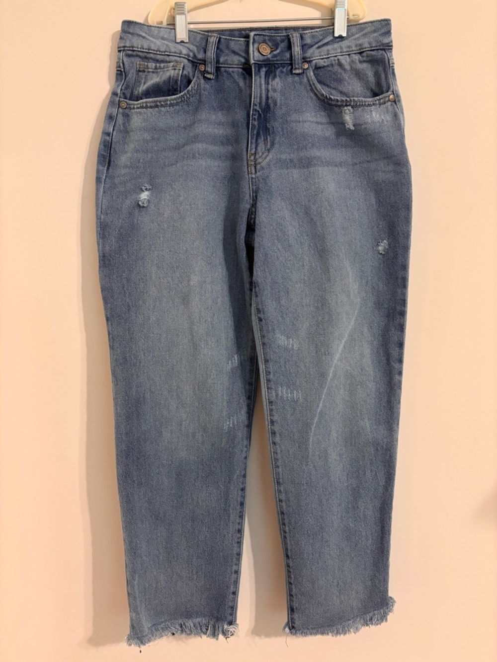 Sincerely Jules Straight leg distressed blue Jeans